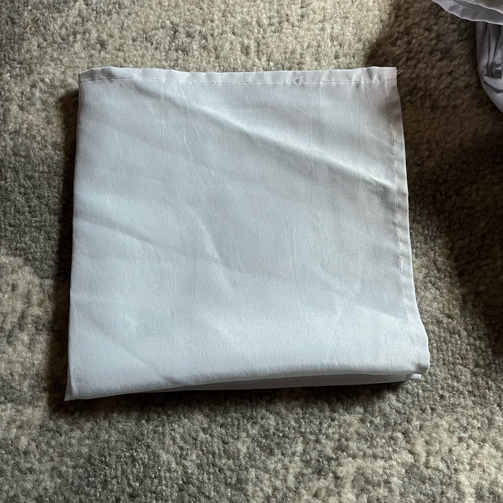 White Fabric Square